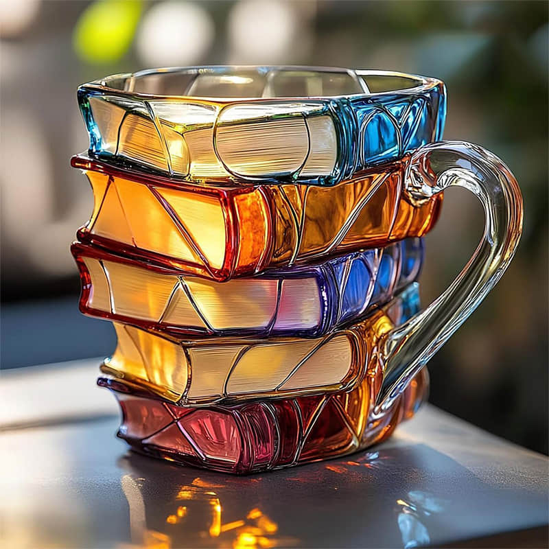 Original Handmade 3D Book Mug