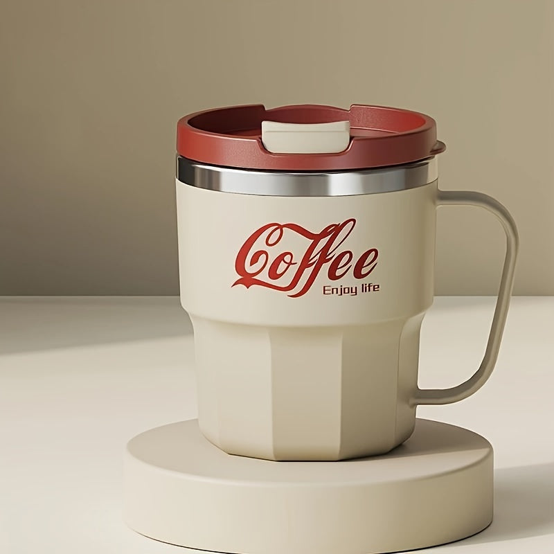 Double-Wall Coffee Mug with Lid