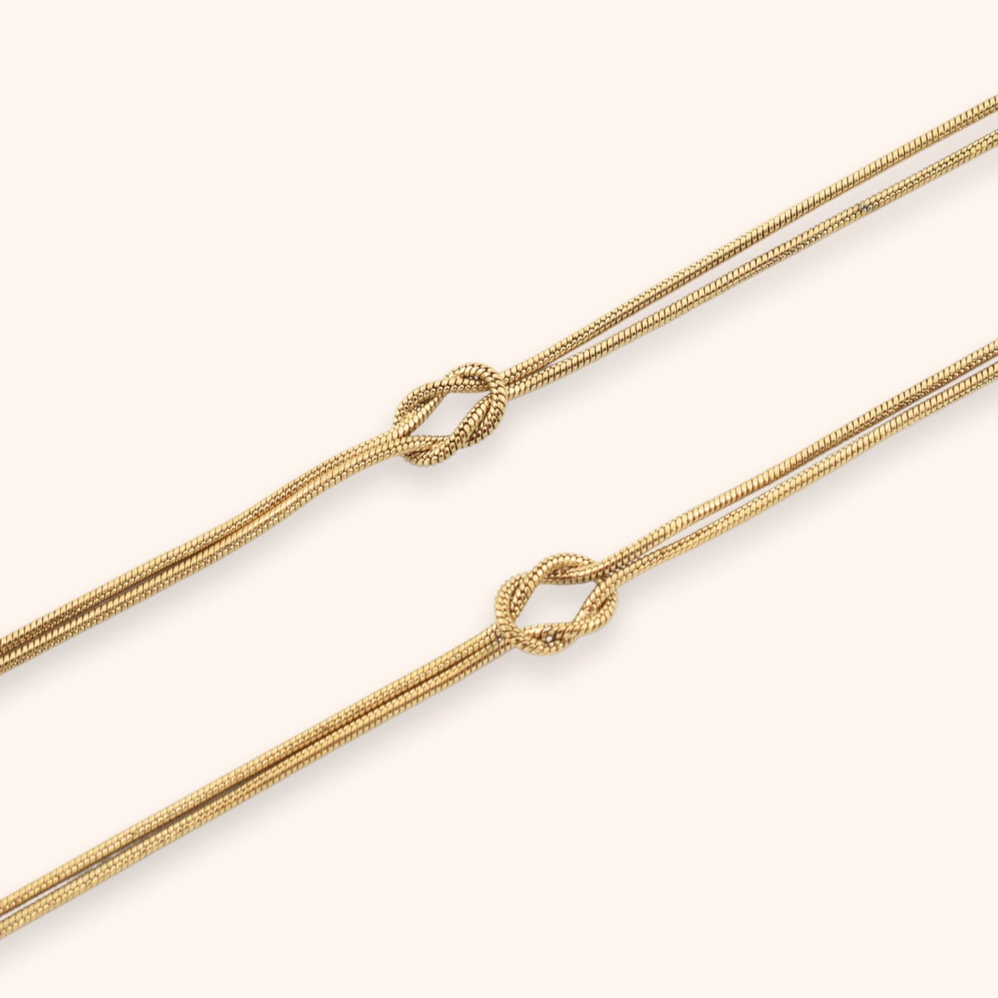 Bracelet Set with Connected Knot