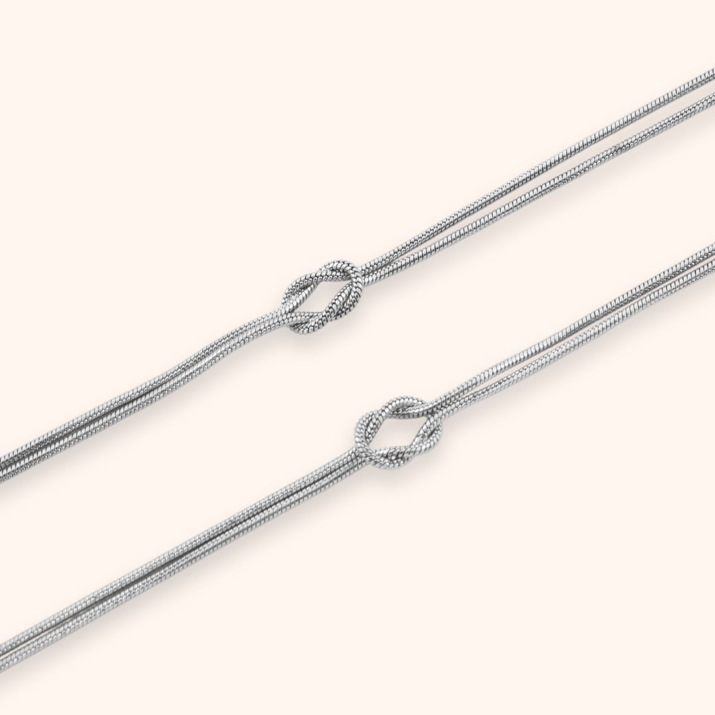 Bracelet Set with Connected Knot