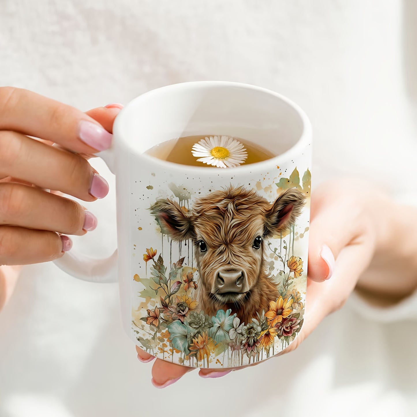Highland Cow Ceramic Mug