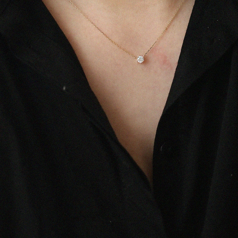 Radiant Zirconia Necklace | One-of-a-Kind Shiny Design