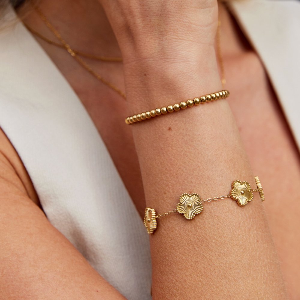 Beaded Golden Bracelet