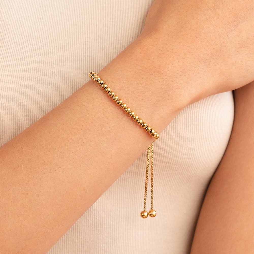 Beaded Golden Bracelet
