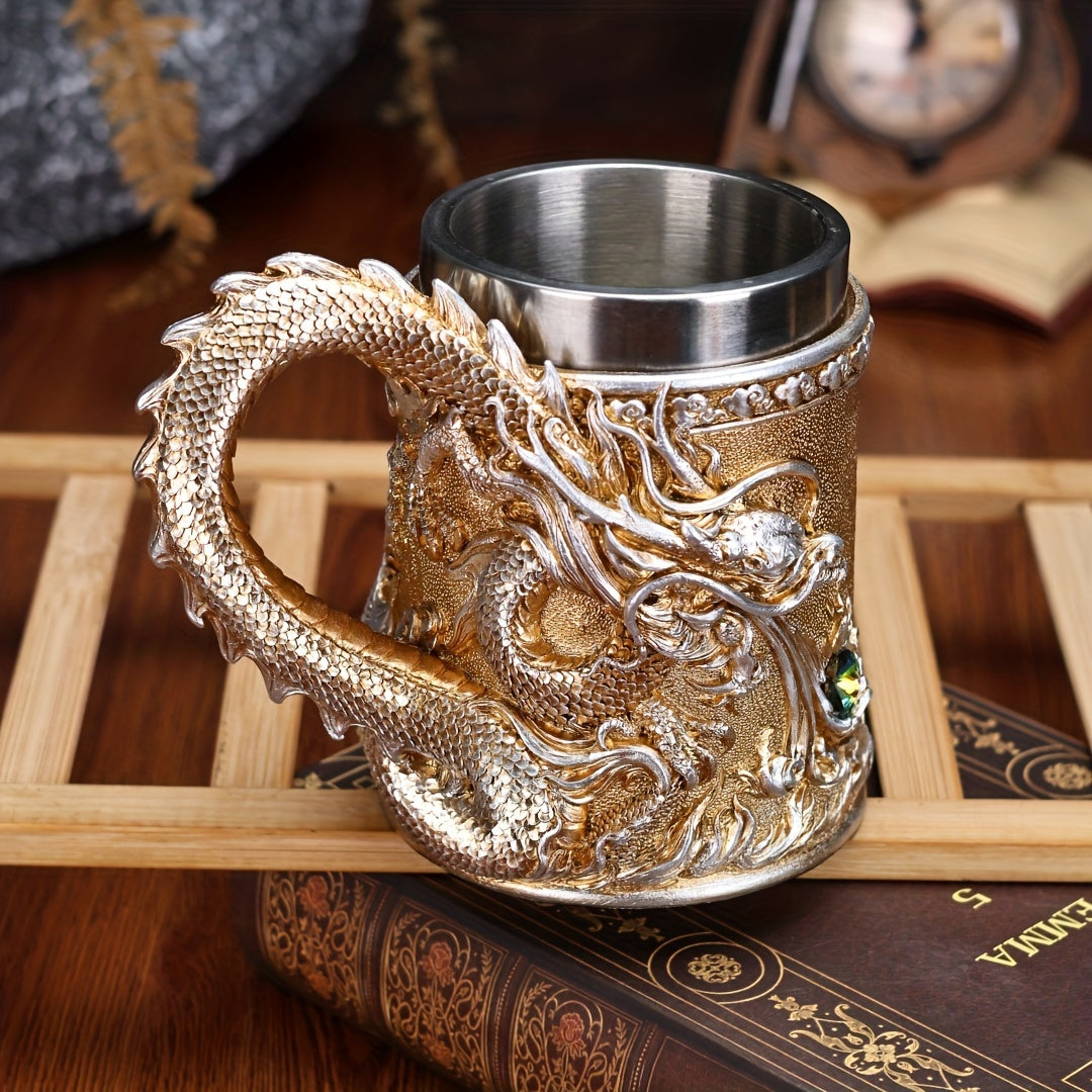 Dragon Stainless Steel Beer Mug