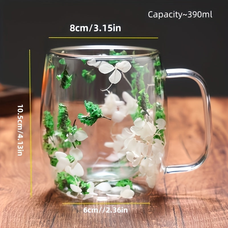 Aesthetic Dried Flower Mug