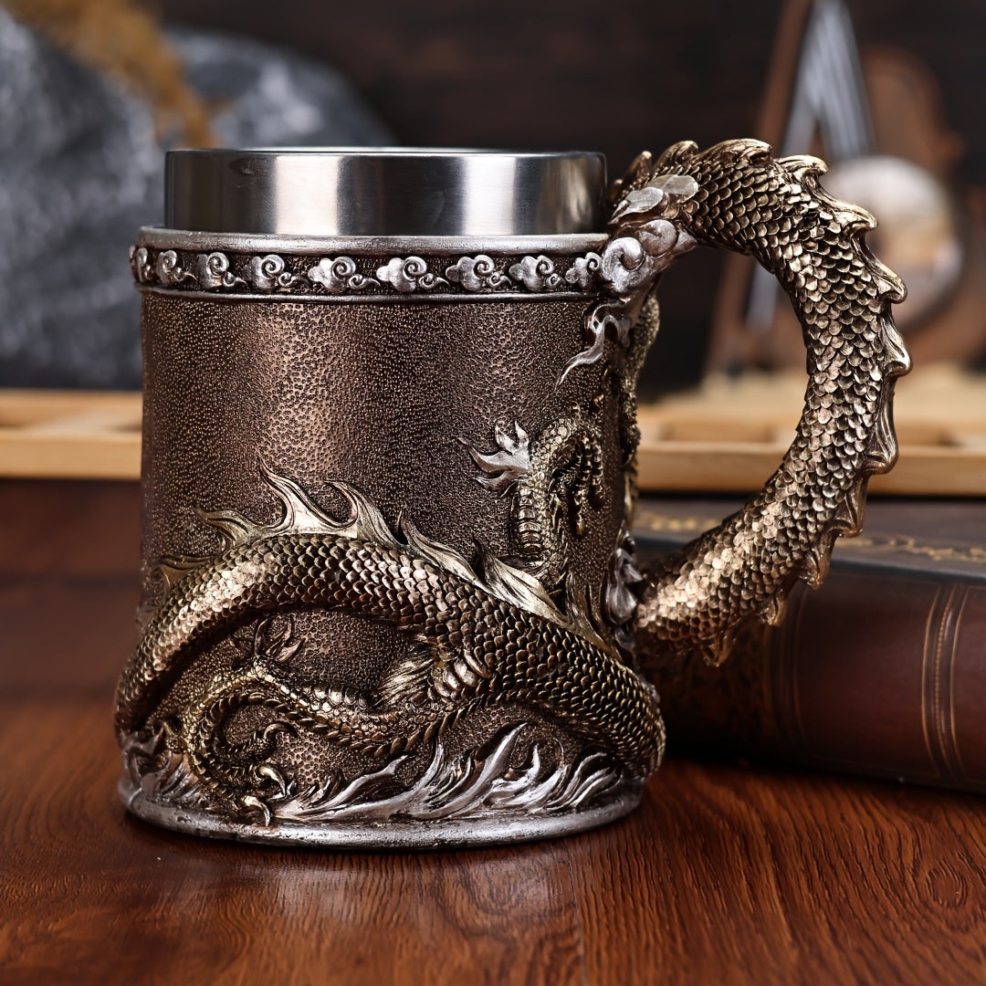 Dragon Stainless Steel Beer Mug