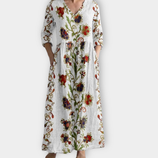 Floriah | Soft premium fabric boho maxi dress