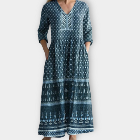 Oswina | Soft premium fabric boho maxi dress