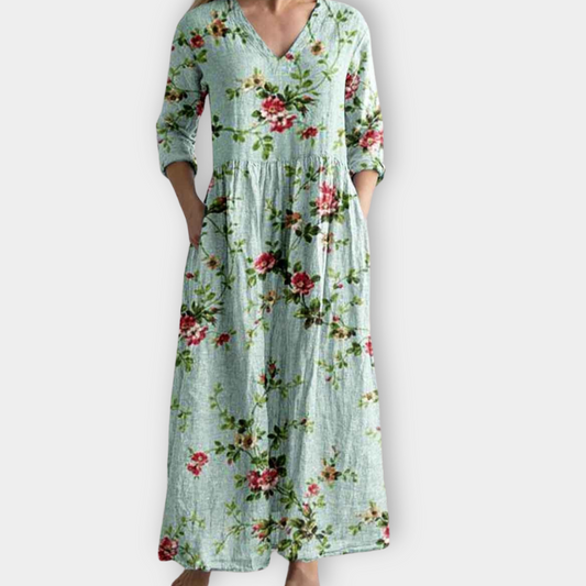 Iduna | Soft premium fabric boho maxi dress