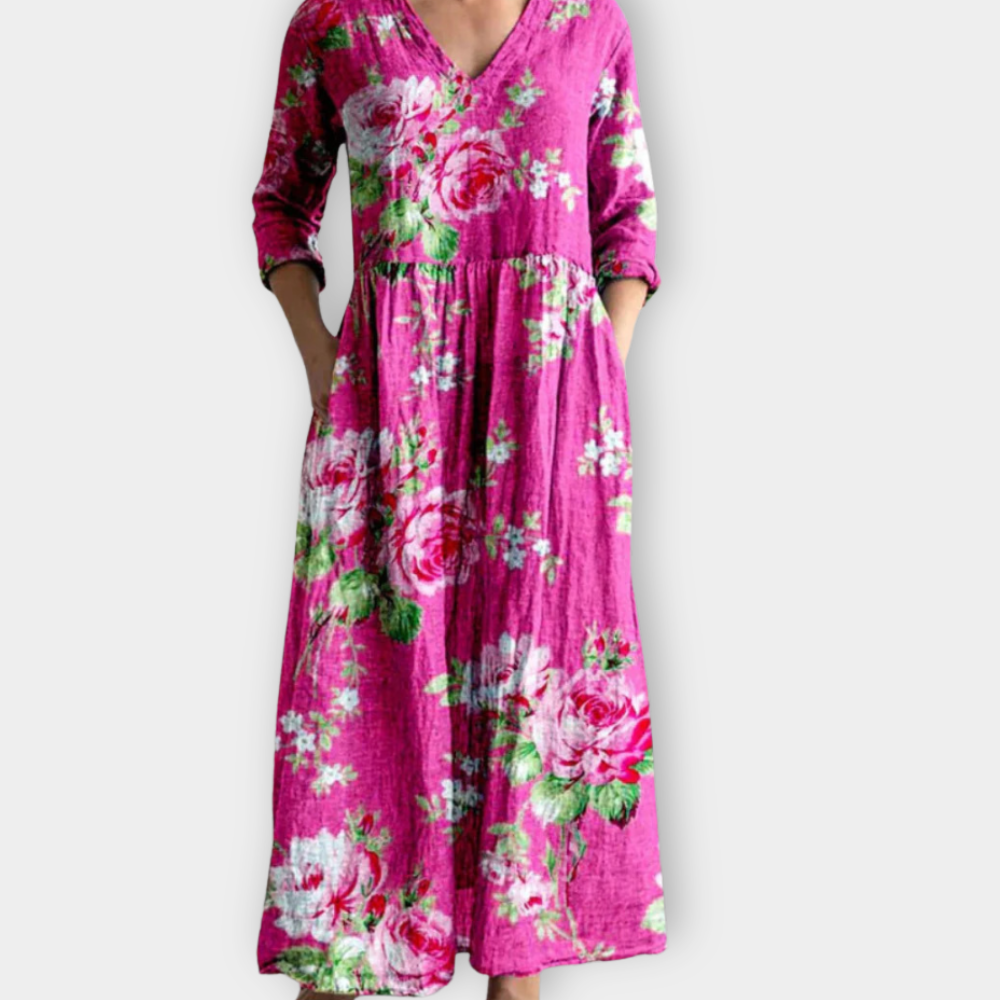 Almara | Soft boho maxi dress made from premium fabric