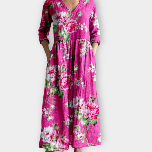 Almara | Soft boho maxi dress made from premium fabric