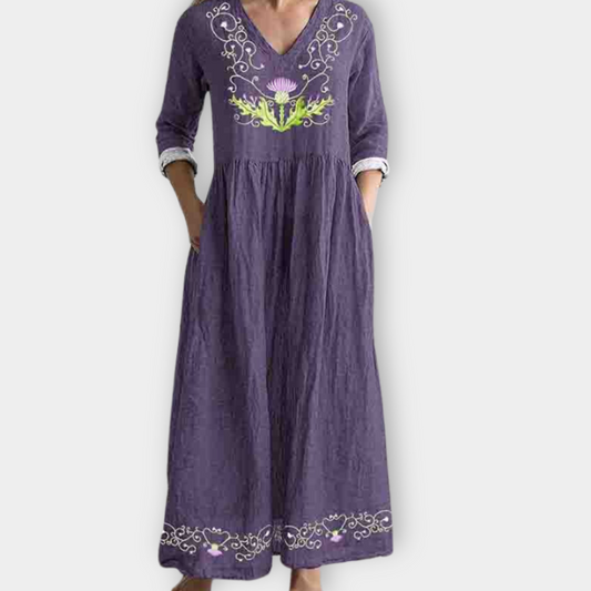 Hildemara | Soft premium fabric boho maxi dress