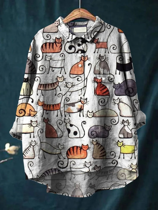 Tama Cat Art T-Shirt