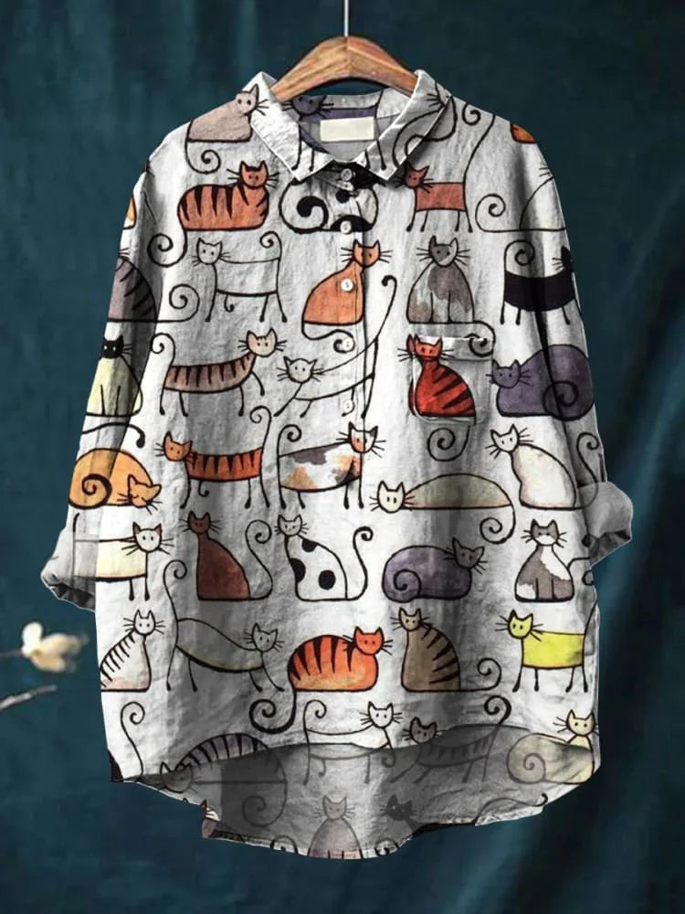 Tama Cat Art T-Shirt