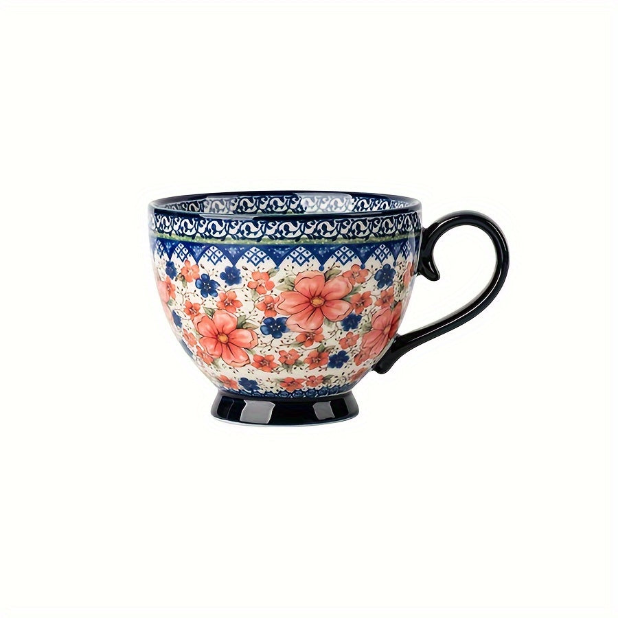 Bohemian Floral Breakfast Mug