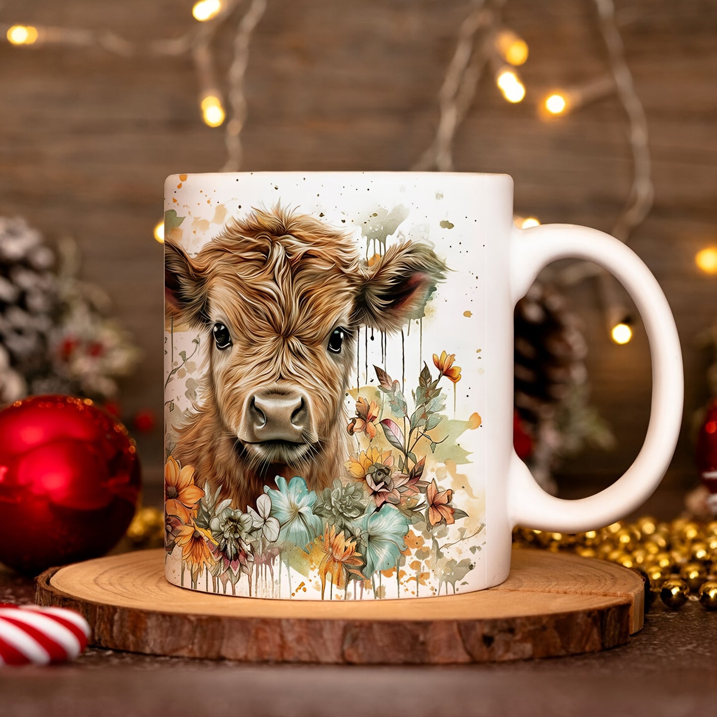 Highland Cow Ceramic Mug