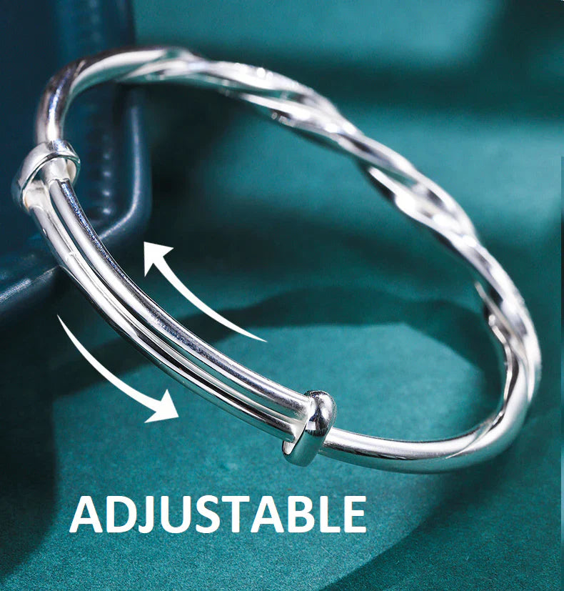 Elegant Braided Silver Bracelet