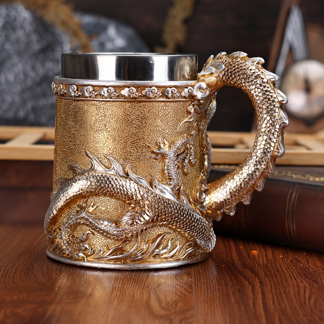 Dragon Stainless Steel Beer Mug