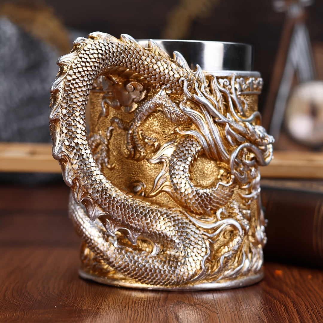 Dragon Stainless Steel Beer Mug