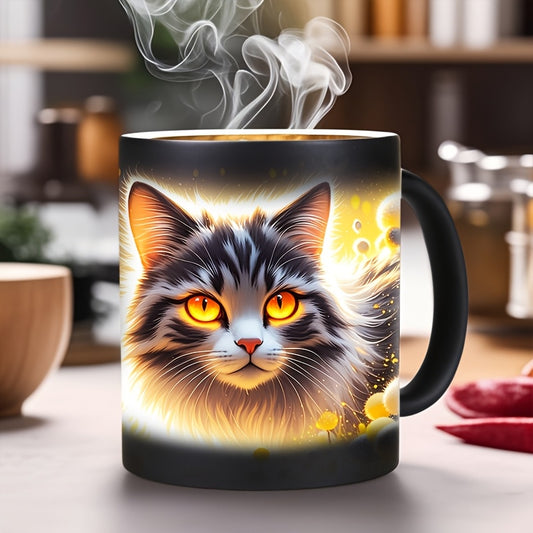 Color-Changing Cat Coffee Cup