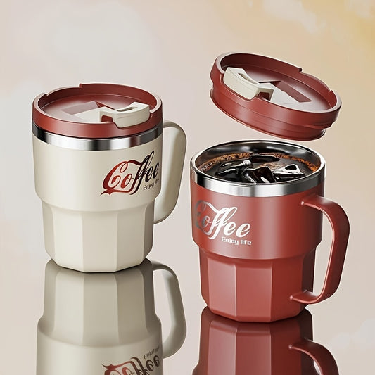Double-Wall Coffee Mug with Lid