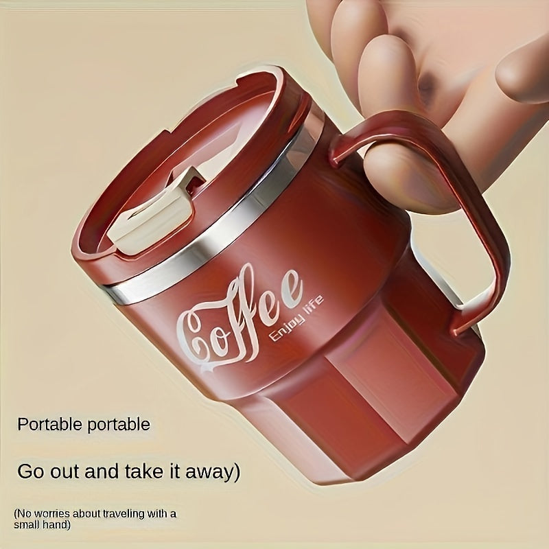 Double-Wall Coffee Mug with Lid