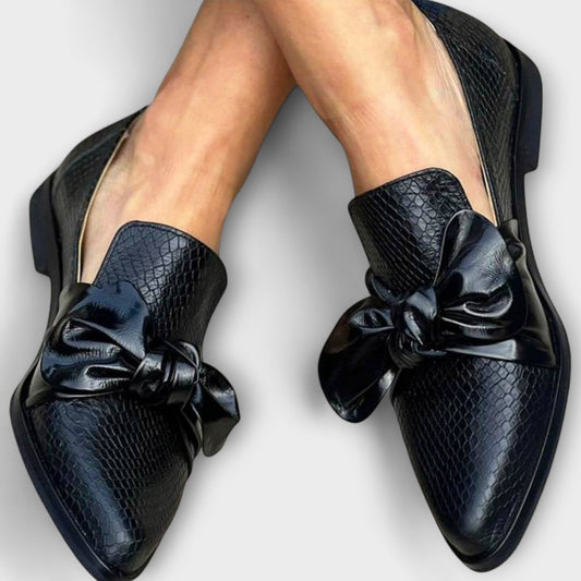 Claudia - Bow-Embellished Loafers