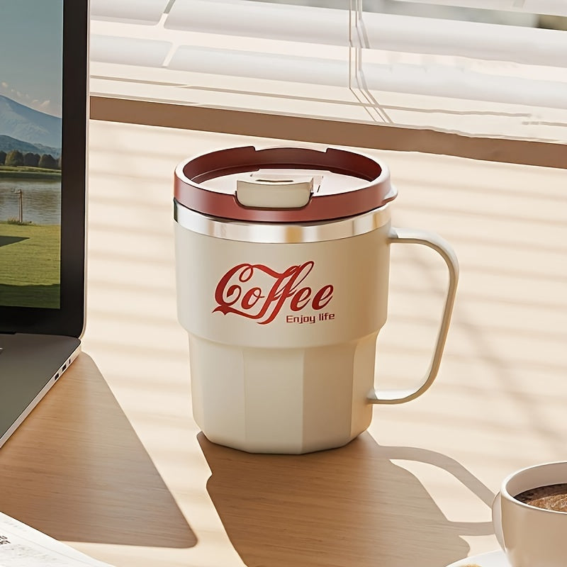 Double-Wall Coffee Mug with Lid