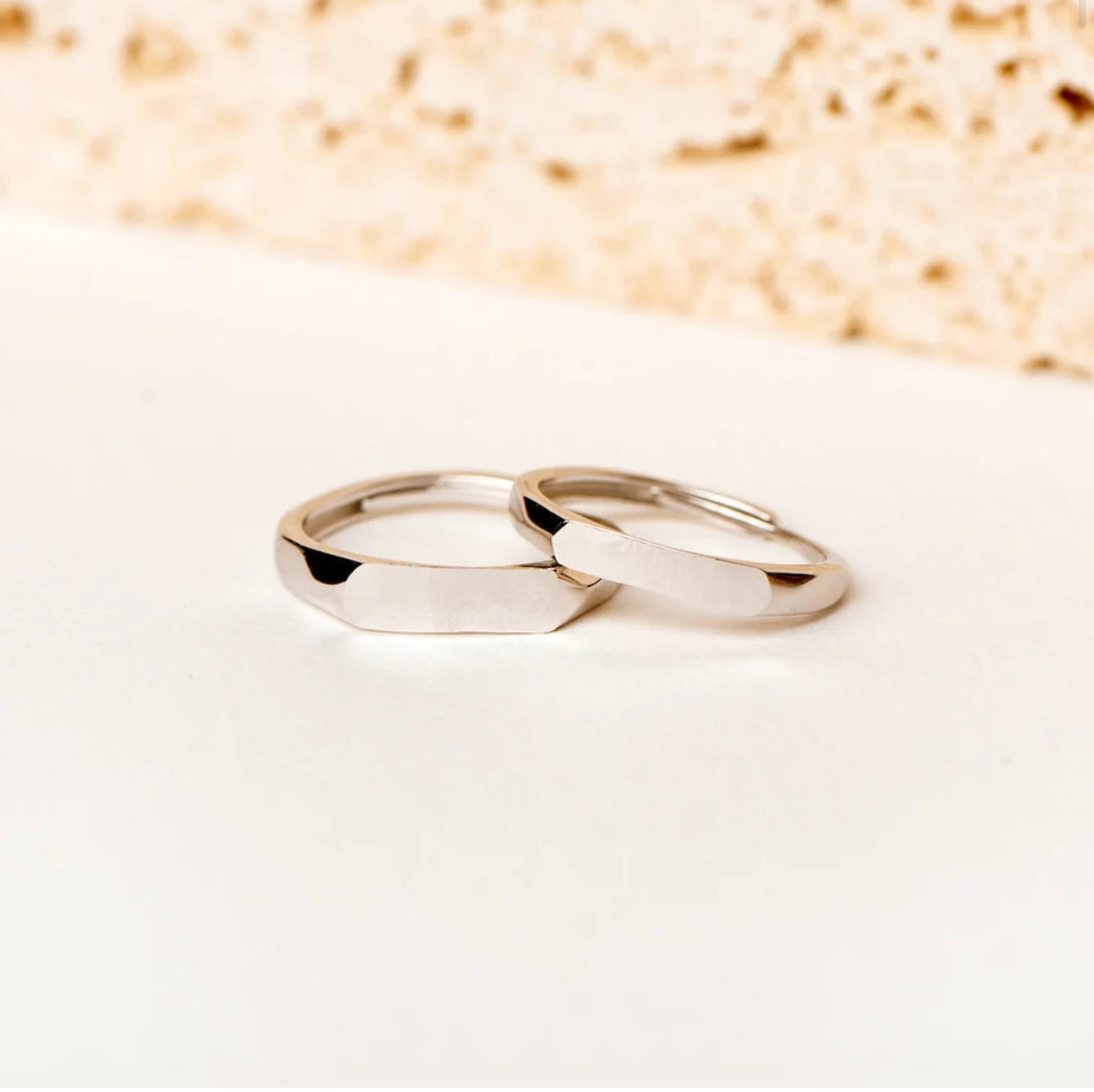 LumiLove Sculpted Rings