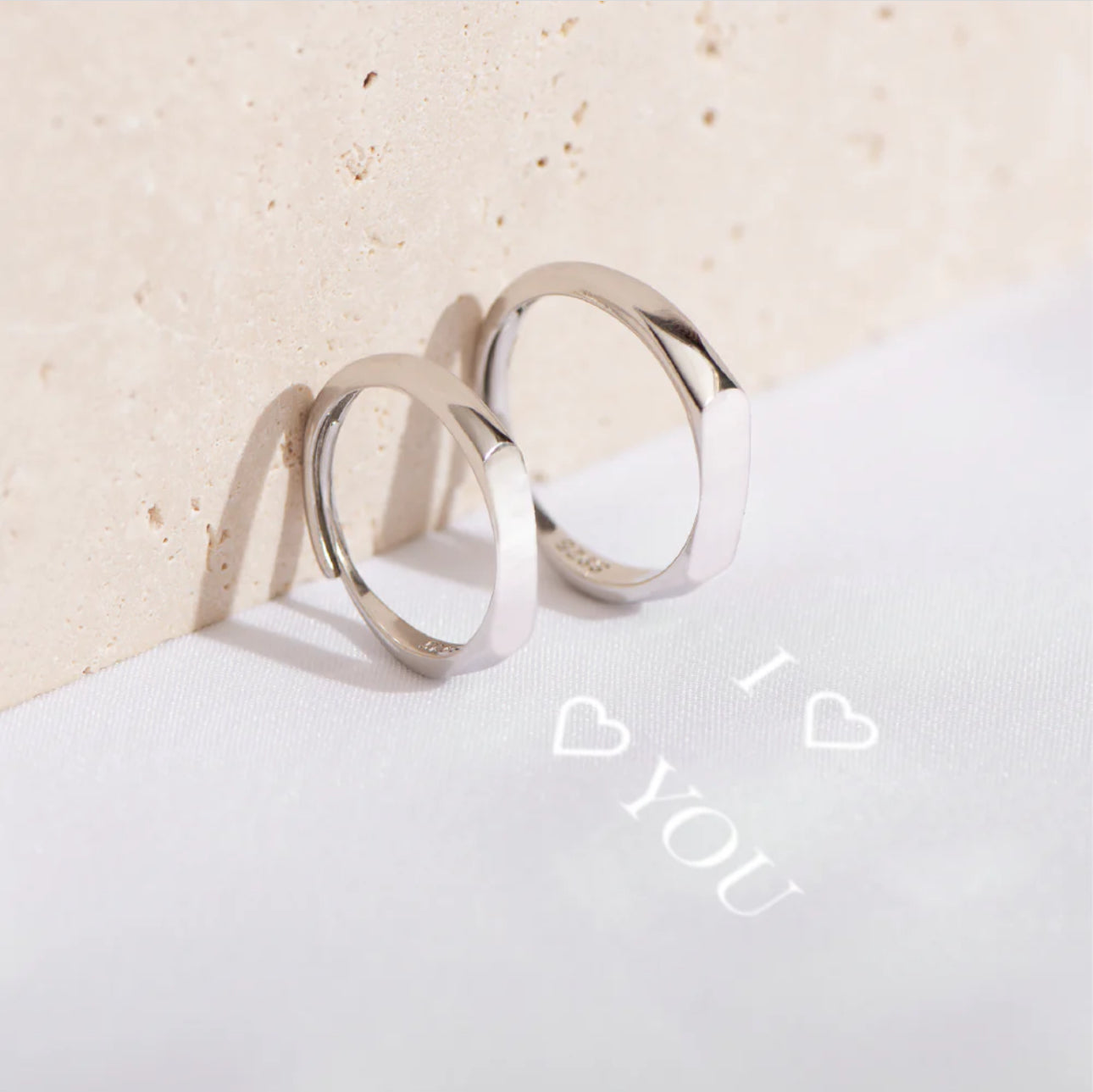LumiLove Sculpted Rings