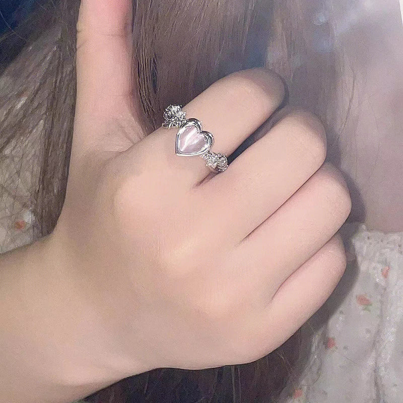 Customizable Antioxidant Heart Ring
