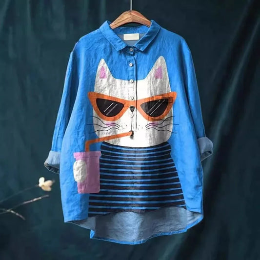 Shiro | Cat Art T-Shirt