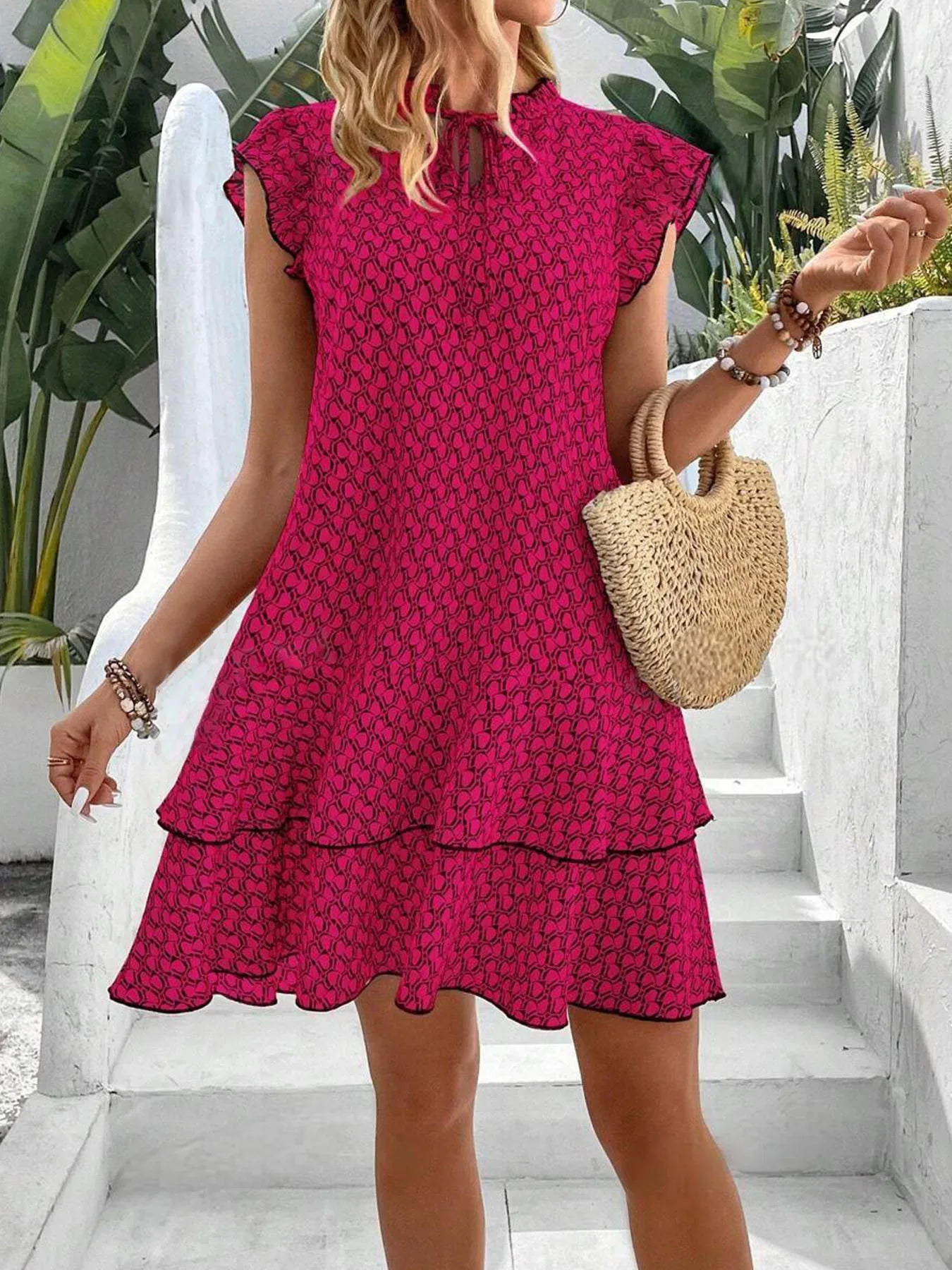 Krest | Elegant Floral Print Dress