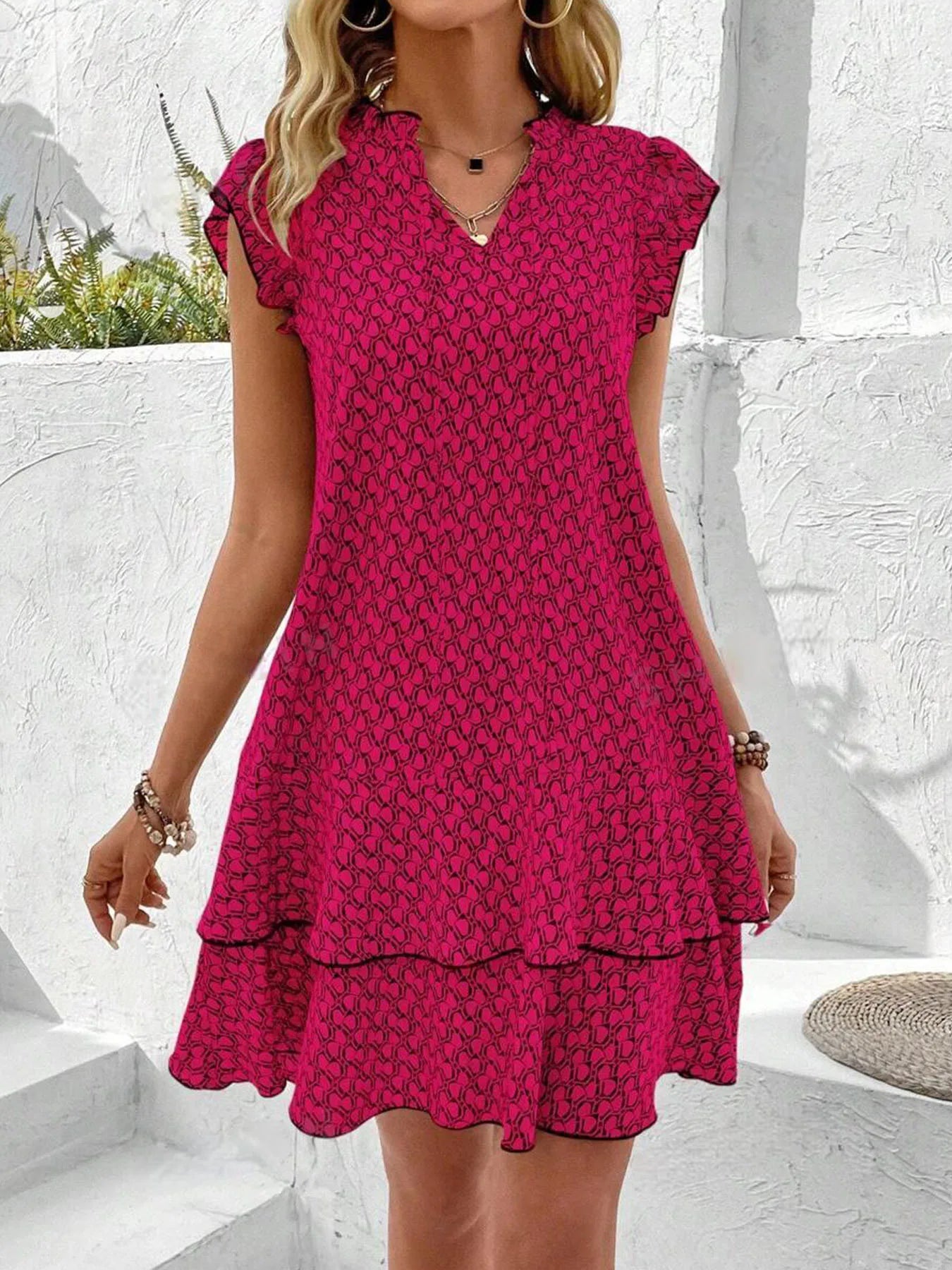 Krest | Elegant Floral Print Dress