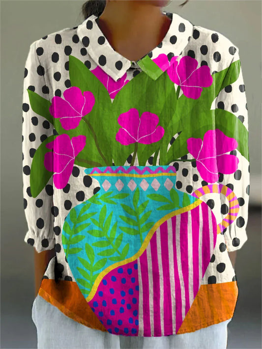 Vintage Colorful Blouse