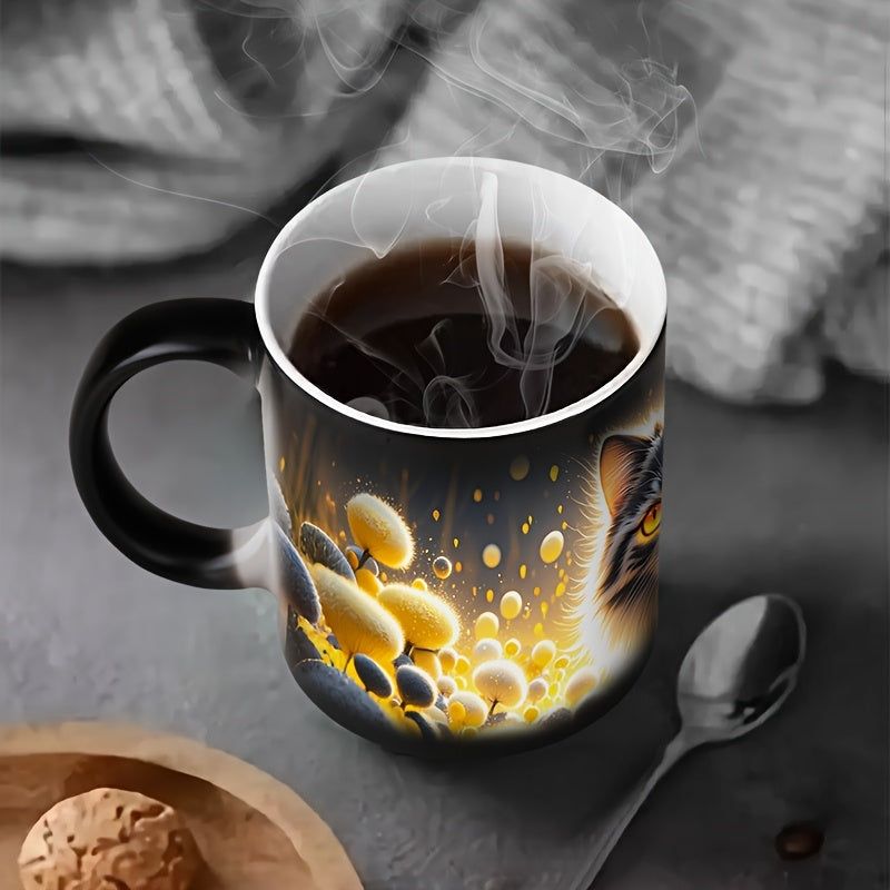 Color-Changing Cat Coffee Cup