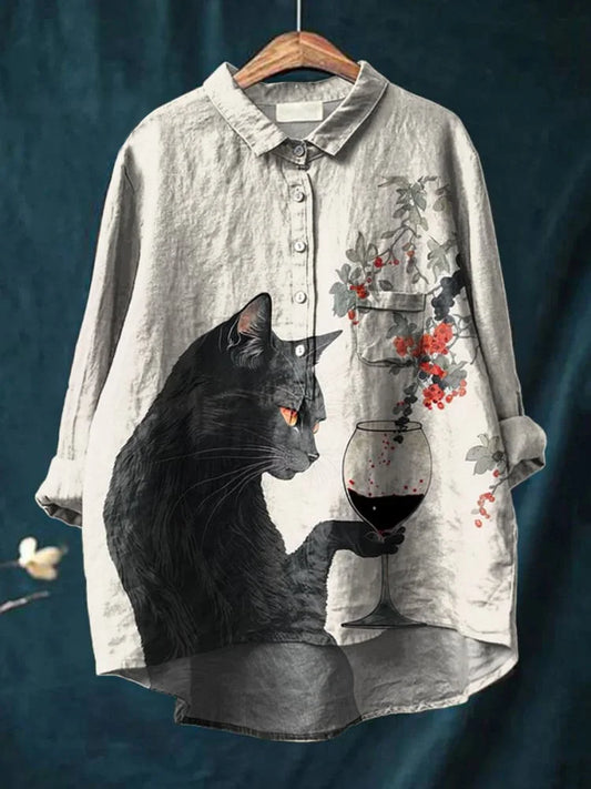 Chibi Cat Art T-Shirt