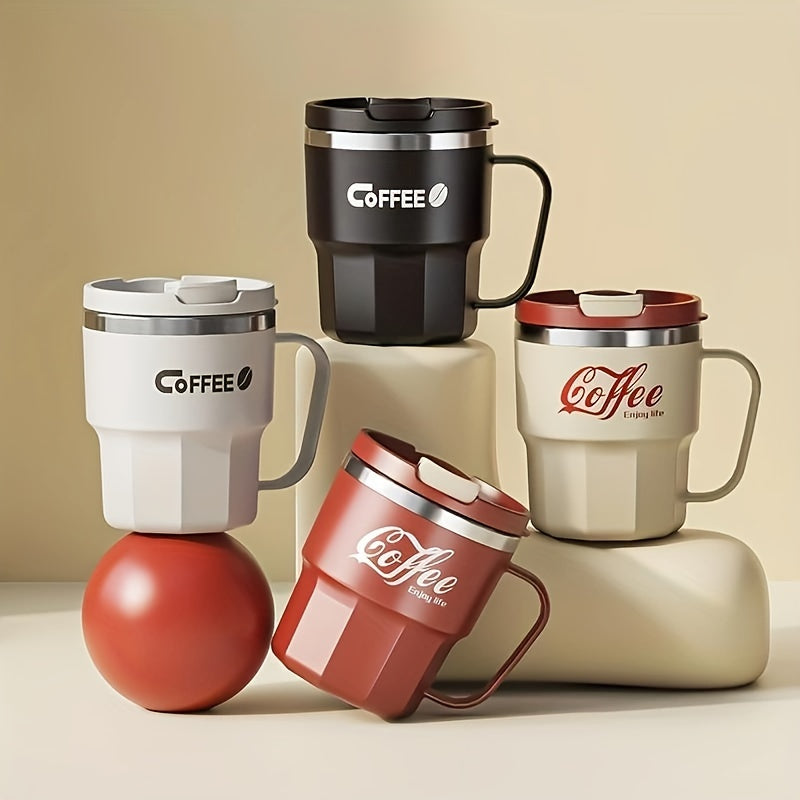 Double-Wall Coffee Mug with Lid