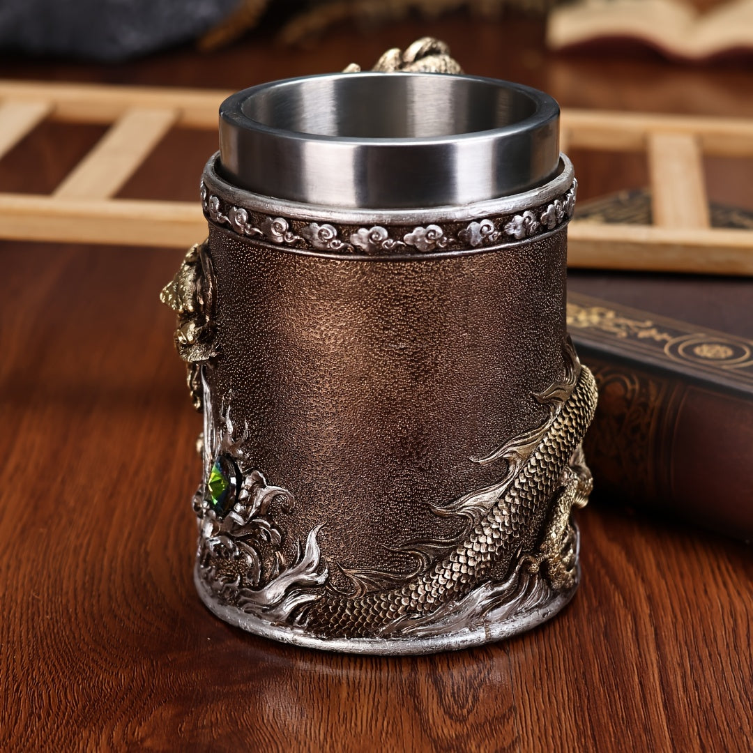 Dragon Stainless Steel Beer Mug