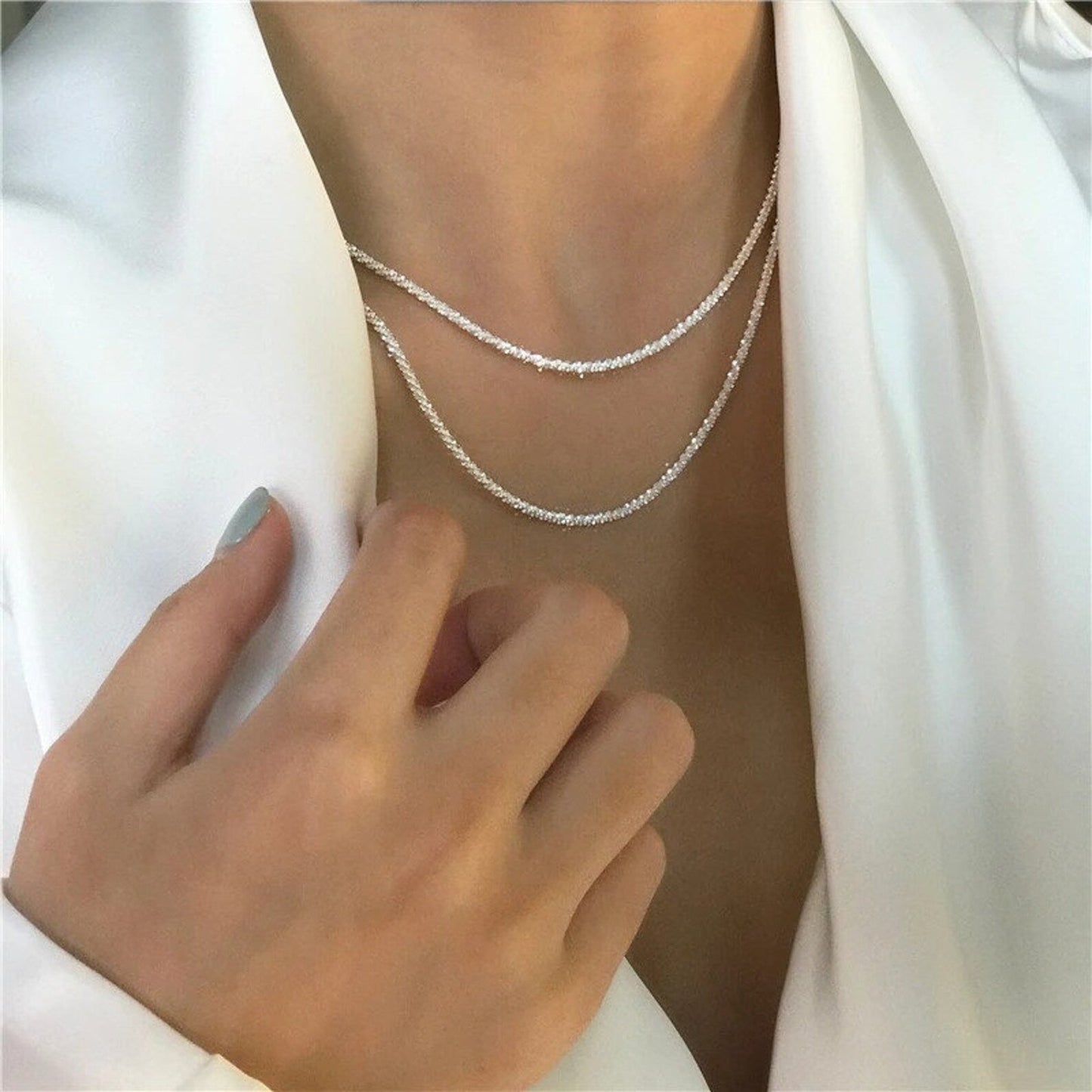 Celestial Silver Necklace Collection
