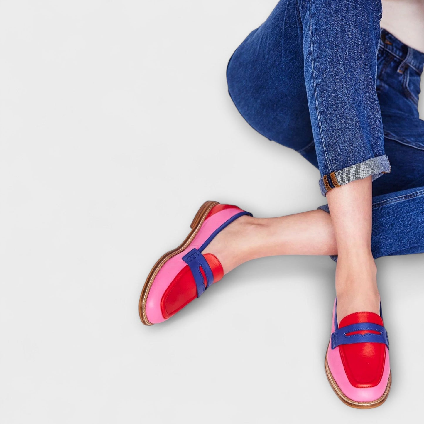 Marigold – Vibrant Patchwork Round-Toe Design