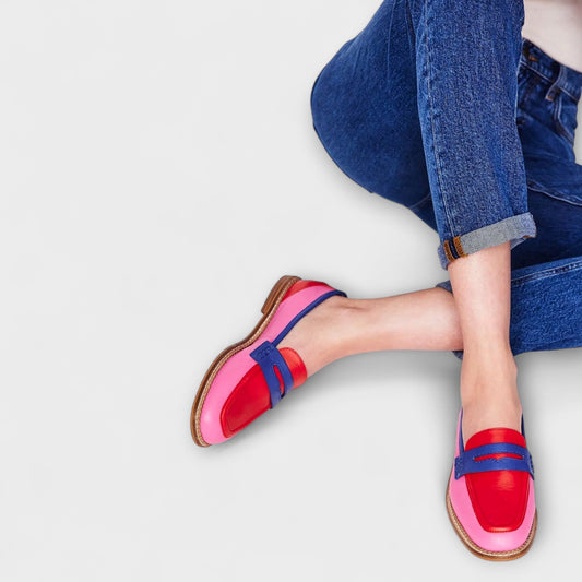 Marigold – Vibrant Patchwork Round-Toe Design
