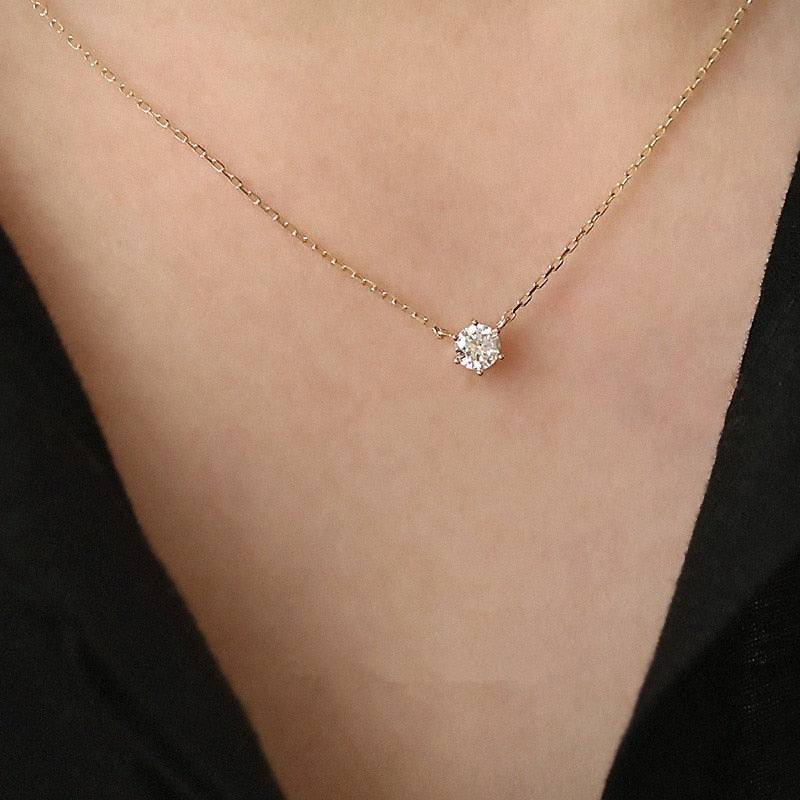 Radiant Zirconia Necklace | One-of-a-Kind Shiny Design
