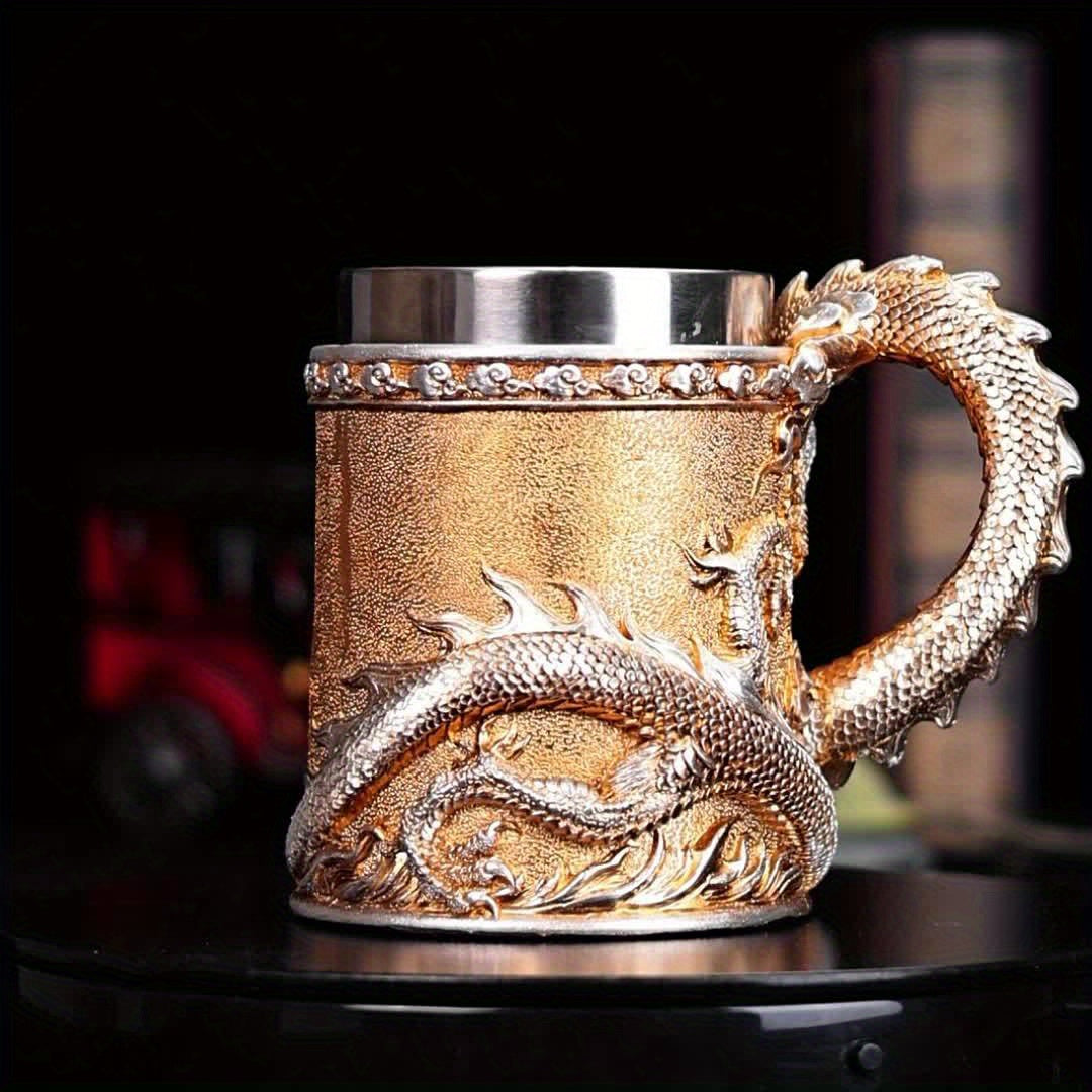 Dragon Stainless Steel Beer Mug