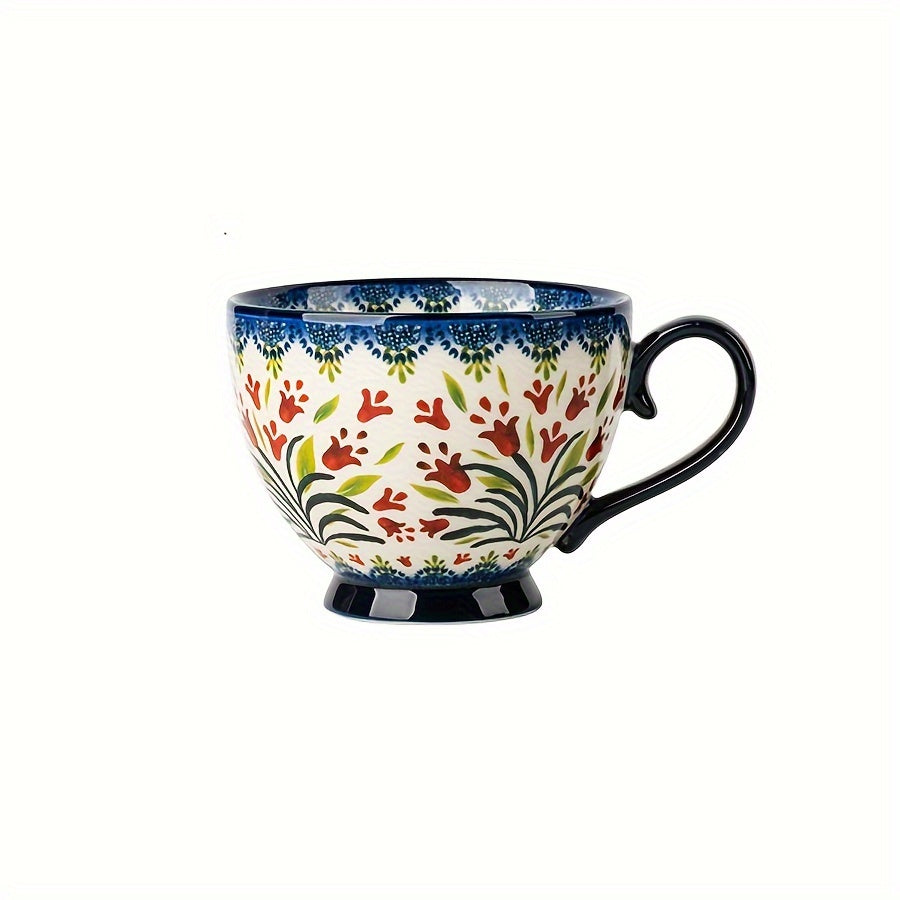Bohemian Floral Breakfast Mug