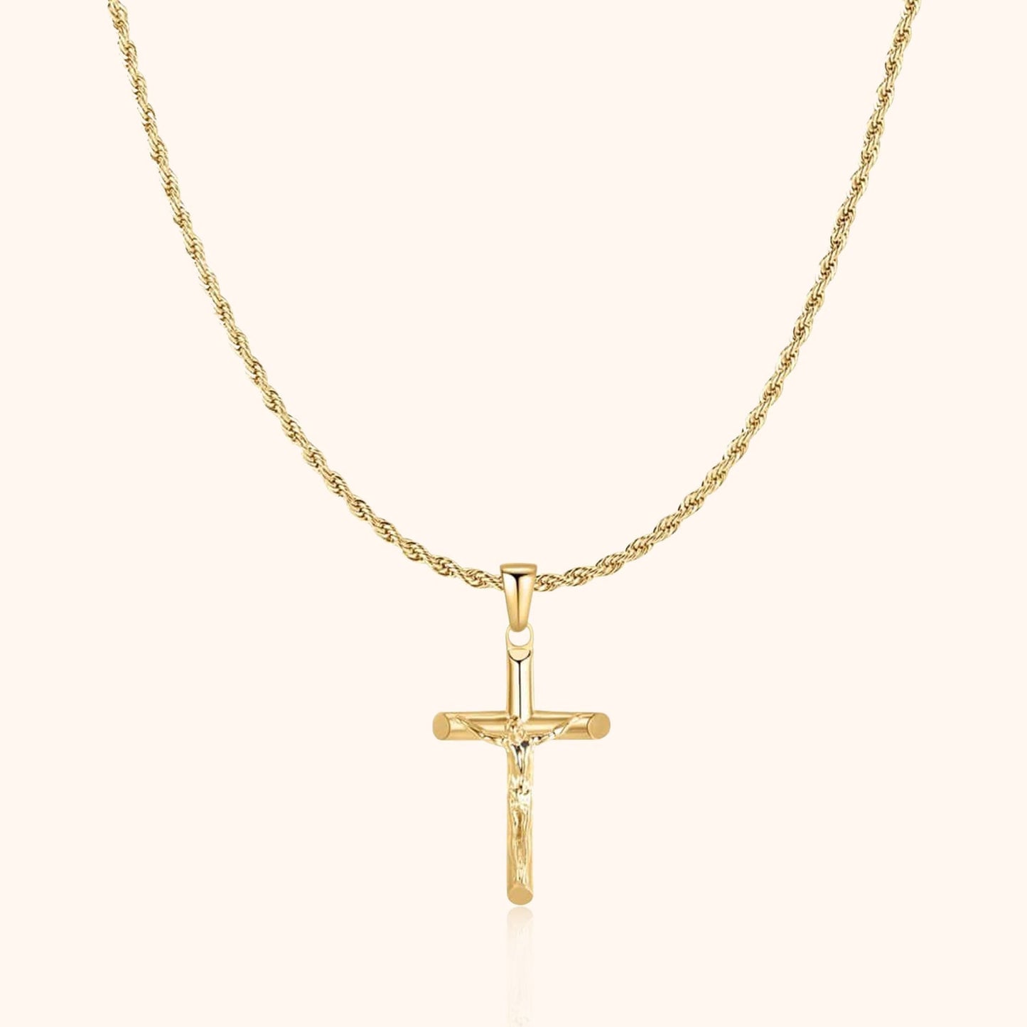 Salvator Men's Cross Pendant Chain
