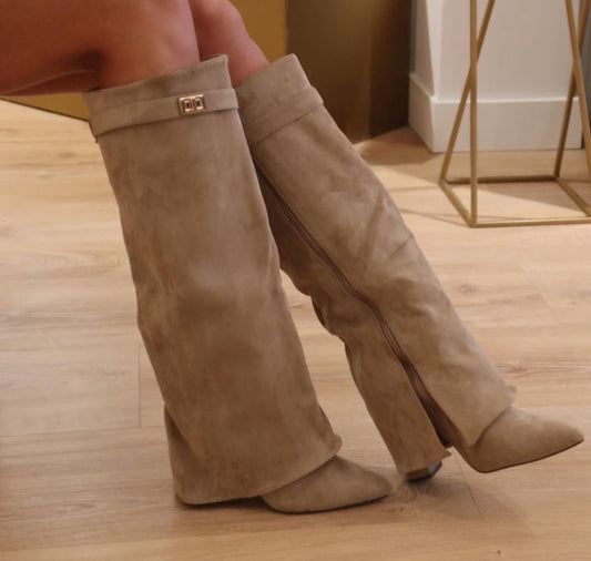 Leila Beige Boots