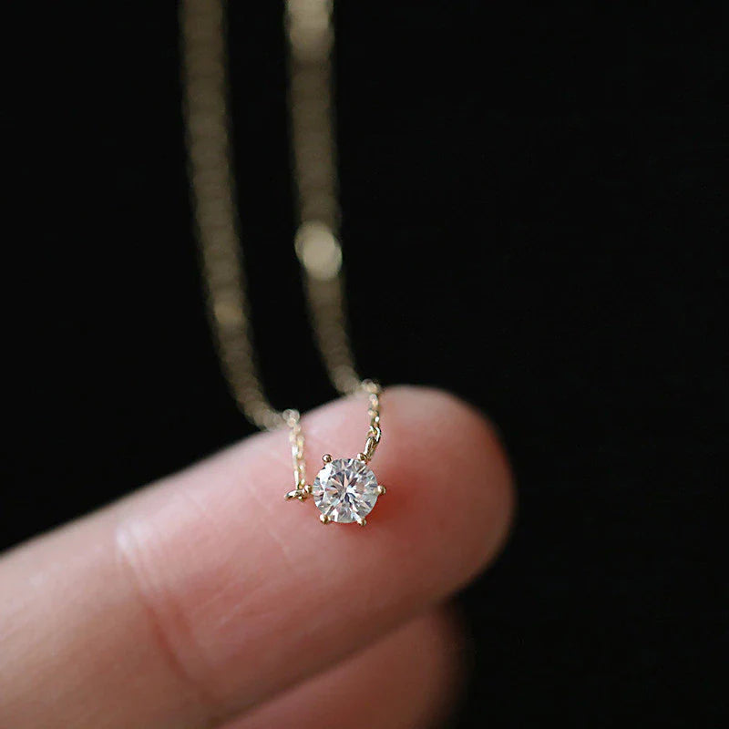 Radiant Zirconia Necklace | One-of-a-Kind Shiny Design