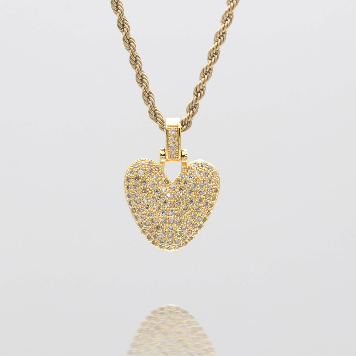 ICY Bubble Letter Initial Necklace